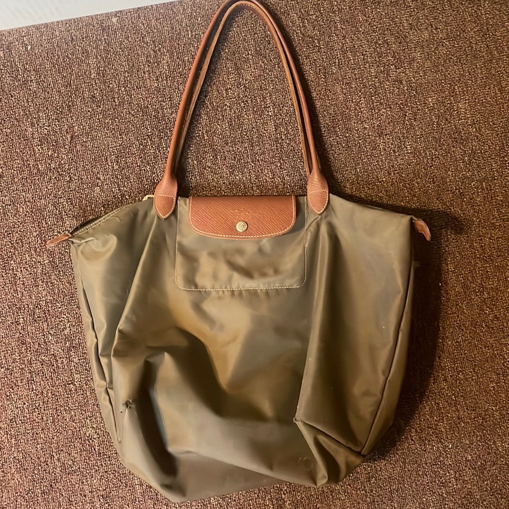 Longchamp Tote Olive Green
